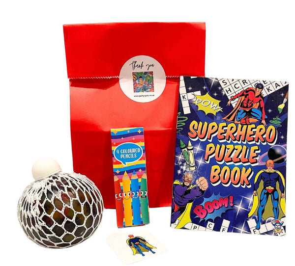Superhero Paper Party Bag with Fillers