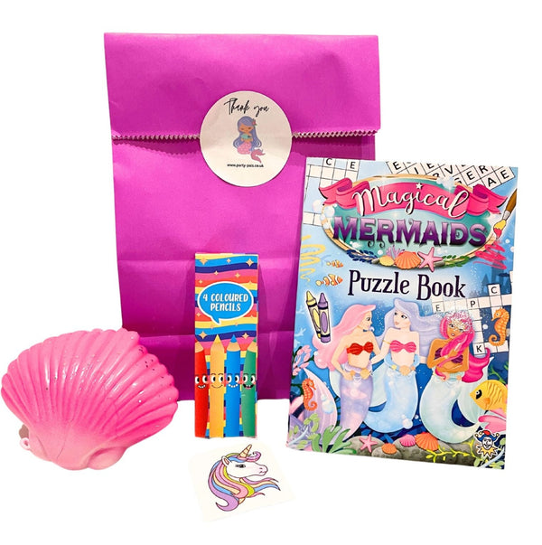 Mermaid Paper Party Bag with Fillers,Party bags, Party Favour, Party Bag ideas, Pre-filled Party Bags, Party Bags for Kids, Children's party Bags, Toy